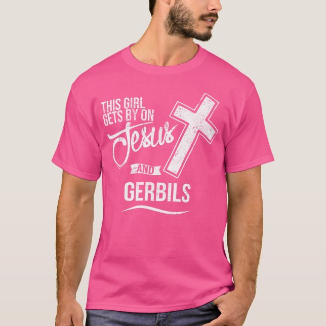 Den här flickan kommer förbi på Jesus och Gerbils  T Shirt (Framsida)