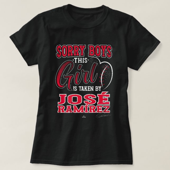 Den här flickan tas av Jose Ramirez Cleveland MLBP T Shirt (Design framsida)