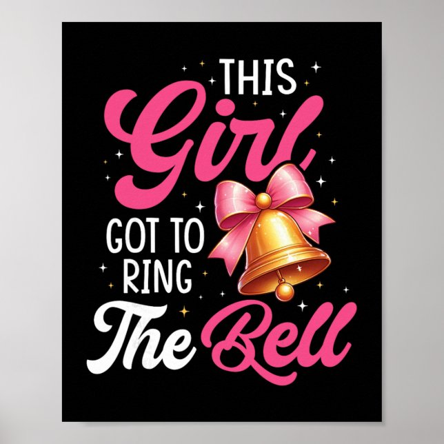 Den här flickans Har till Ring Bell Breast Cancer  Poster (Framsidan)