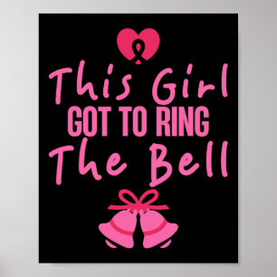 Den här flickans Har till Ring Bell Breast Cancer Poster