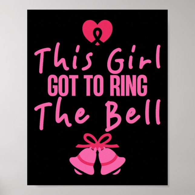 Den här flickans Har till Ring Bell Breast Cancer  Poster (Framsidan)