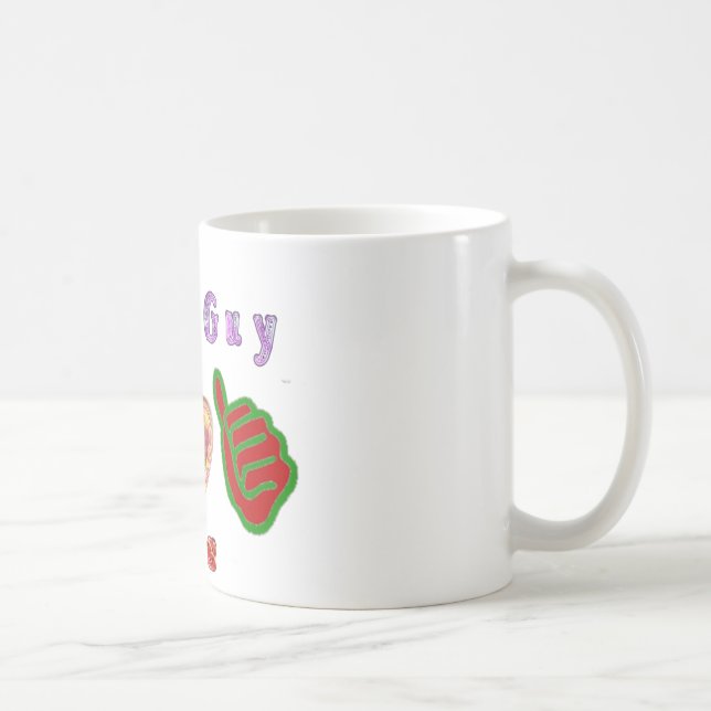 Den här Guy Kärlek Big Gift Art-utskriften Kaffemugg (Höger)
