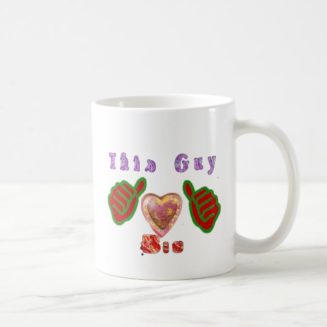Den här Guy Kärlek Big Gift Art-utskriften Kaffemugg (Höger)
