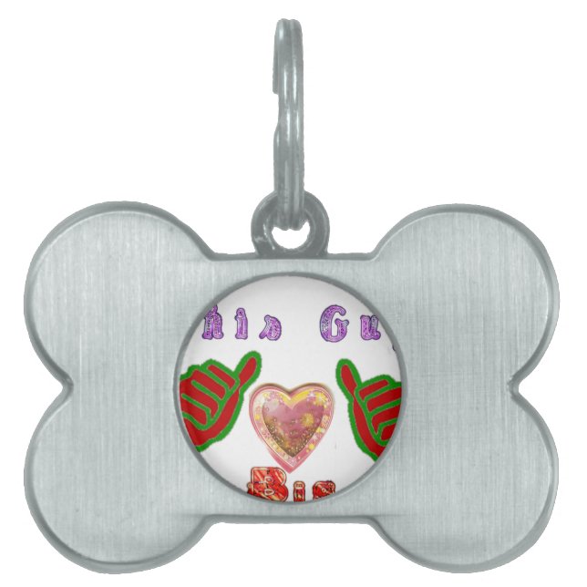 Den här Guy Kärlek Big Gift Art-utskriften Namnbricka Husdjur (Framsidan)