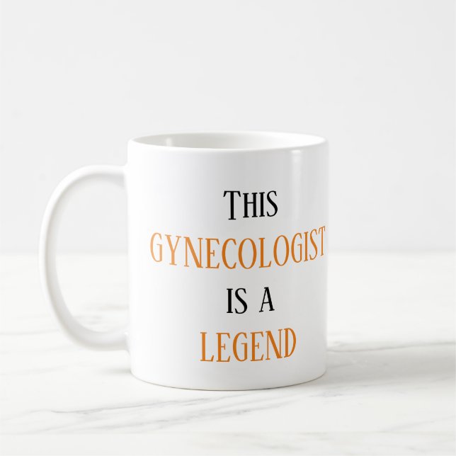 Den här gynekologen är en legend om Doktor-kaffe M Kaffemugg (Vänster)