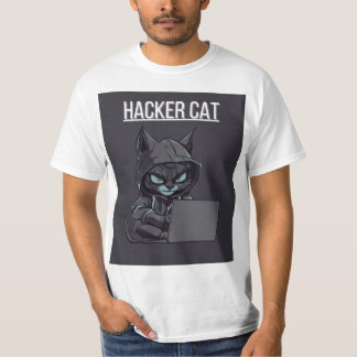 den här hackerkatten t shirt