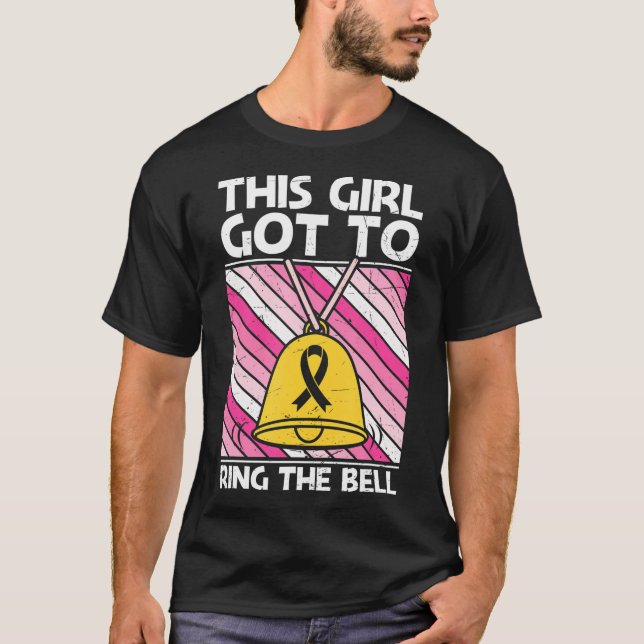 Den här Harna till Ring Bell Bröstcancer överlevan T Shirt (Framsida)