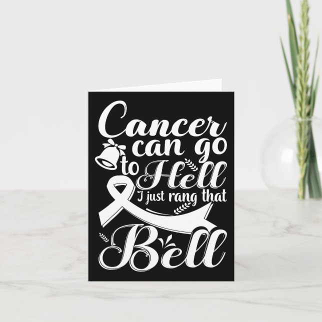 Den här Harna till Ring Bell Chemo Grad Breast C Kort (Framsida)