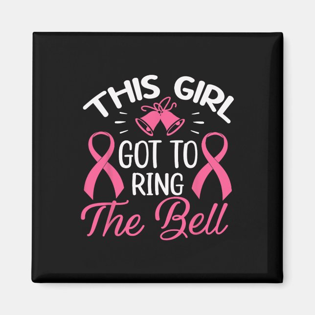 Den här Harna till Ring Bell Chemo Grad Breast C Magnet (Framsidan)