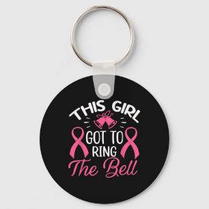 Den här Harna till Ring Bell Chemo Grad Breast C Nyckelring