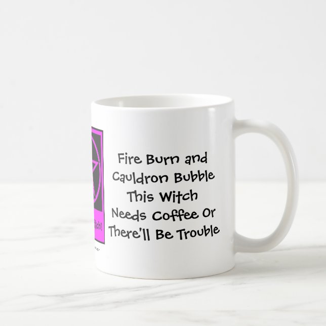 Den här häxan behöver kaffe! Kaffemissbrukare Kopp (Höger)