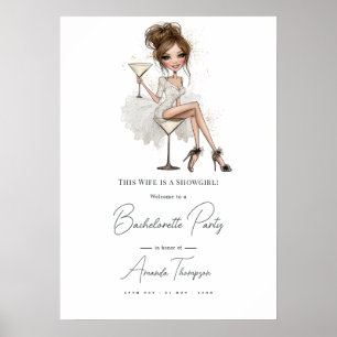 Den här hustrun är en showflicka Sängvätningsparty Poster