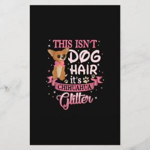 Den här Isnt-Hund hair sin Chihuahua Glitter Chico Brevpapper