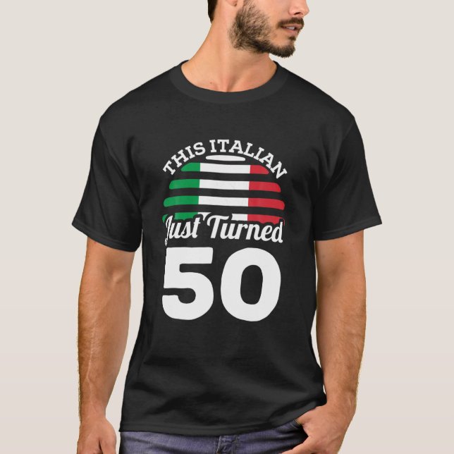 Den här italienaren har just vänt 50 Italiarna i 5 T Shirt (Framsida)