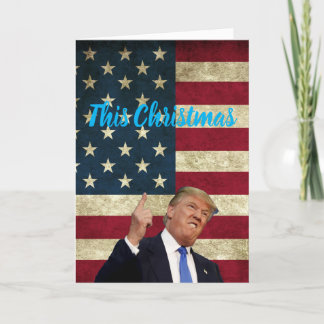 Den här julen kommer att bli stor, Trump USA Helgkort