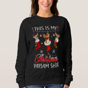 Den här julen Pajama Chihuahua in Socks Shirt Do T