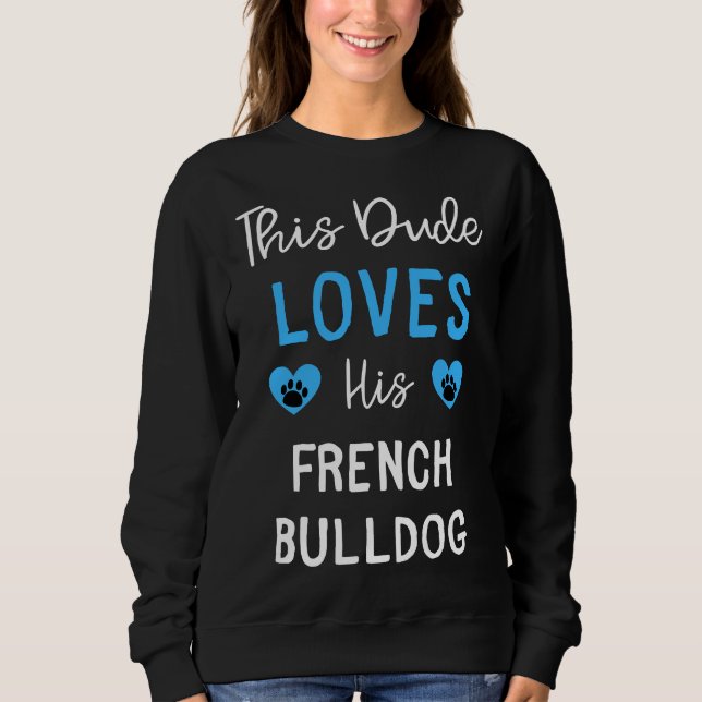 Den här Kärleken Fransk Bulldog Fransk Bulldog T Shirt (Framsida)