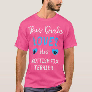 Den här Kärleken Hans Scottish Fox Terrier T Shirt