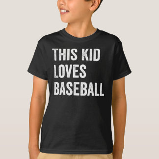 Den här Kid Kärlek Baseball Älskare T Shirt