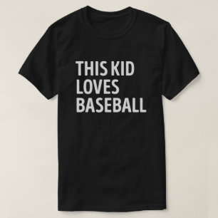 Den här Kid Kärlek Baseball-spelaren T Shirt