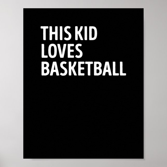 Den här Kid Kärlek Basketball-spelaren Poster (Framsidan)