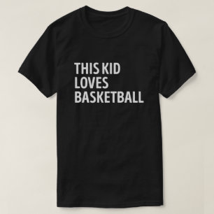 Den här Kid Kärlek Basketball-spelaren T Shirt