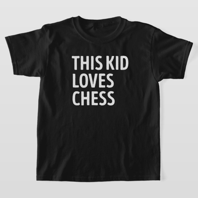 Den här Kid Kärlek Chess Player T Shirt (Laydown)