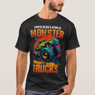 Den här Kid Kärlek Monster Lastbilar Monster Lastb T Shirt