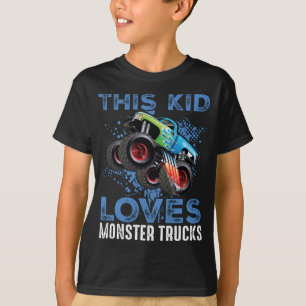 Den här Kid Kärlek Monster Lastbilar T Shirt