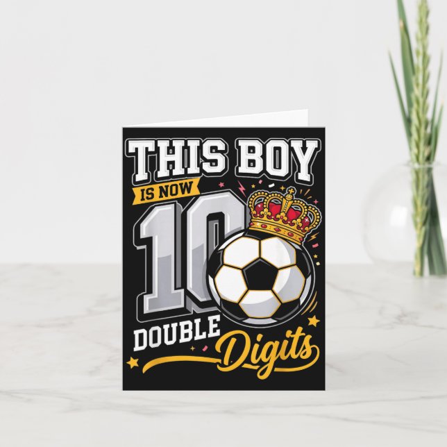Den här killen 10 Dubbla siffror Fotboll Roligt 10 Kort (Framsida)
