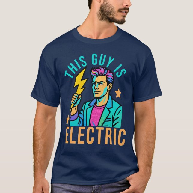 Den här killen är Electric Ljusny Blixt Bult T Shirt (Framsida)
