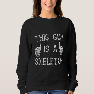 Den här killen är en Skeleton Halloween-juldräkt T Shirt