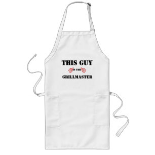 Den här killen är grillmaster funnysommar Bq grill Långt Förkläde