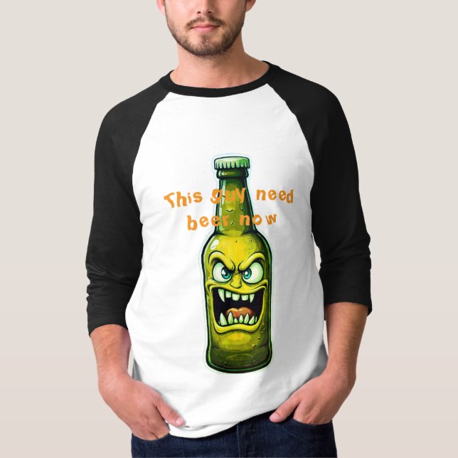 Den här killen behöver öl nu t shirt (Framsida)