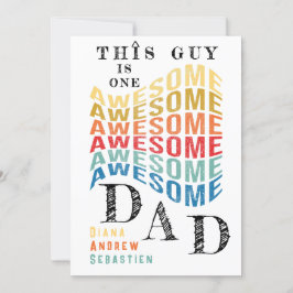 Den här killen en Fantastisk Pappa, en fin citat F Kort