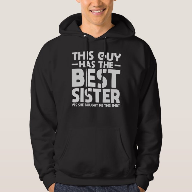 Den här killen har den bästa syster-brösten Matchi Hoodie (Framsida)