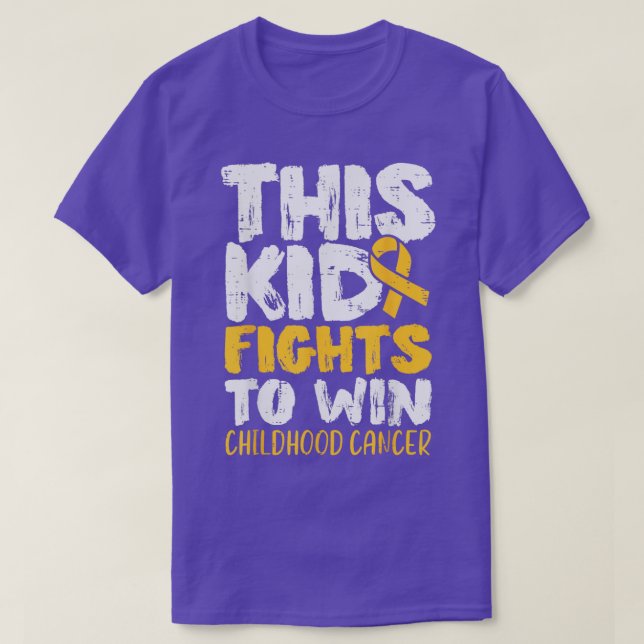 Den här killen kämpar för att vinna barndom t shirt (Design framsida)