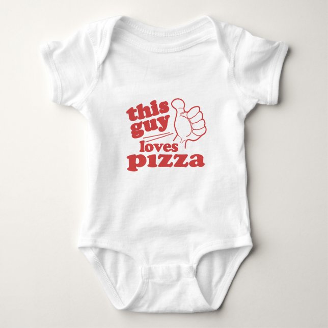 Den här killen Kärlek Pizza Tee (Framsida)