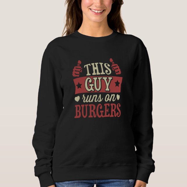Den här killen Springa på burgare T Shirt (Framsida)