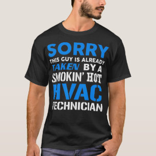 Den här killen togs av en Hett HVAC-tekniker T Shirt