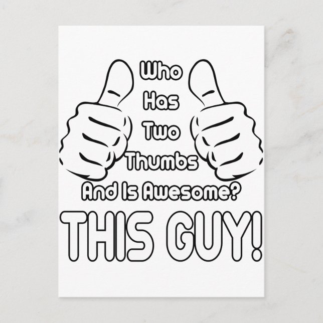 Den här killen vykort (Framsida)