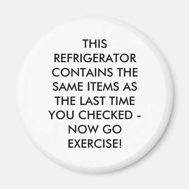 DEN HÄR KRYGERATORN INNEHÅLLER SAMMA OBJEKT SOM.. MAGNET (Framsidan)