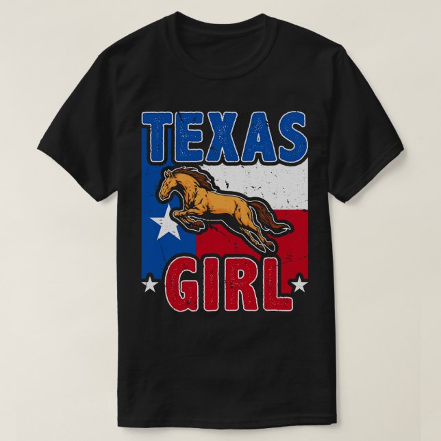 Den här kvinnan Kärlek Horses Texas 1 T Shirt (Design framsida)