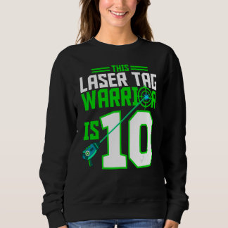 Den här laserMärkrn Warrior är 10 Födelsedagsfeste T Shirt