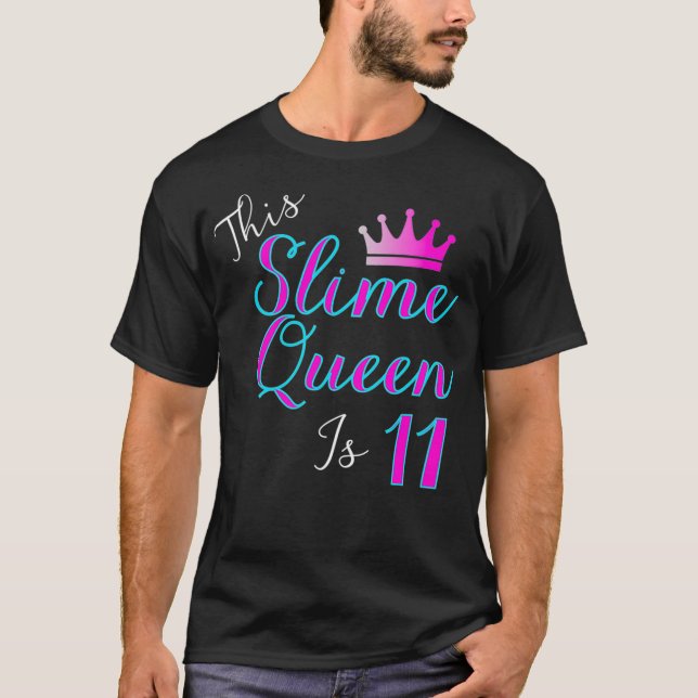 Den här lilla drottningen är 11 Slime Queen 11:e f T Shirt (Framsida)