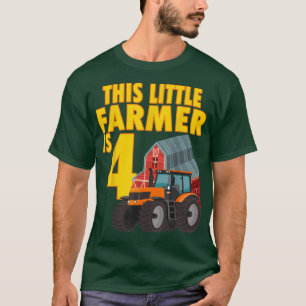 Den här lilla jordbrukaren är 4 år gammal lantbruk t shirt