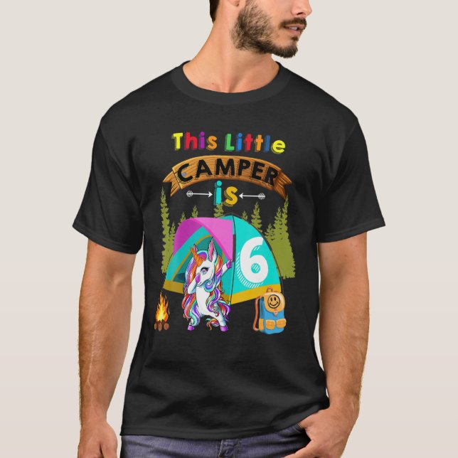 Den här lilla kameran är sex Dabbing Unicorns Cool T Shirt (Framsida)
