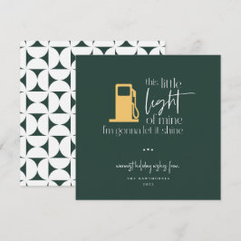 Den här lilla ljusbrinnande gasljusjulen