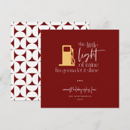 Den här lilla ljusbrinnande gasljusjulen