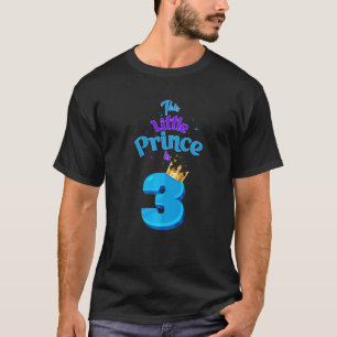 Den här lilla prinsen är 3 år gammal Kung T Shirt